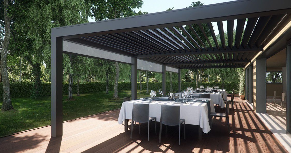 Store contre-vent sur terrasse